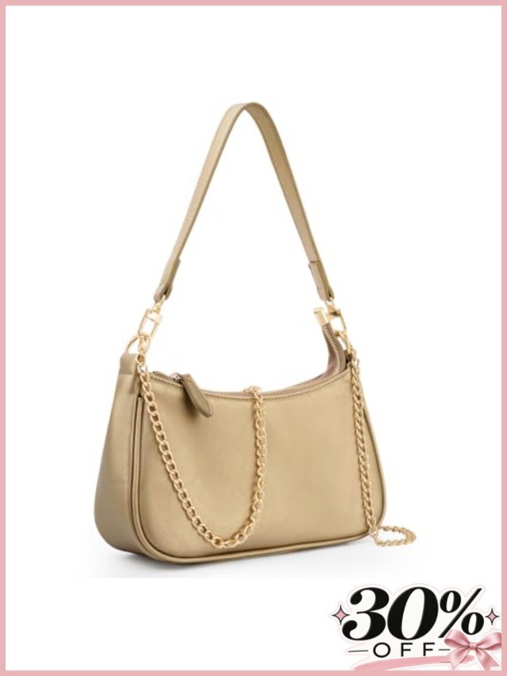 Small Faux Leather Satchel Shoulder Bag With Removable Crossbody Strap